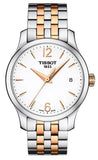 Buy Shop Tissot T Classic Tradition Lady White Dial Two Tone Steel Strap Watch For Women - T063.210.22.037.01 USA Online