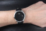 Buy Shop Tissot T Classic Tradition Quartz Black Dial Black Leather Strap Watch For Men - T063.610.16.058.00 USA Online