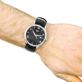 Buy Shop Tissot T Classic Tradition Quartz Black Dial Black Leather Strap Watch For Men - T063.610.16.058.00 USA Online