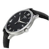 Buy Shop Tissot T Classic Tradition Quartz Black Dial Black Leather Strap Watch For Men - T063.610.16.058.00 USA Online