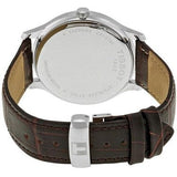 Buy Shop Tissot T Classic Tradition Silver Dial Brown Leather Strap Watch For Men - T063.610.16.038.00 USA Online