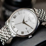 Buy Shop Tissot T Classic Tradition Silver Dial Silver Steel Strap Watch For Men - T063.610.11.038.00 USA Online