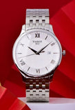 Buy Shop Tissot T Classic Tradition Silver Dial Silver Steel Strap Watch For Men - T063.610.11.038.00 USA Online