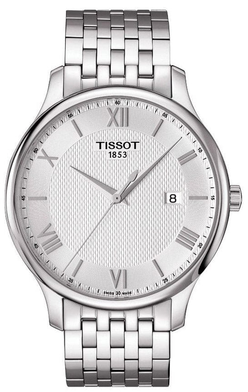 Buy Shop Tissot T Classic Tradition Silver Dial Silver Steel Strap Watch For Men - T063.610.11.038.00 USA Online