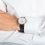 Buy Shop Tissot T Classic Tradition White Dial Brown Leather Strap Watch For Men - T063.610.16.037.00 USA Online
