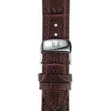 Buy Shop Tissot T Classic Tradition White Dial Brown Leather Strap Watch For Men - T063.610.16.037.00 USA Online