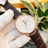 Buy Shop Tissot T Classic Tradition White Dial Brown Leather Strap Watch For Men - T063.610.36.037.00 USA Online