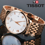 Buy Shop Tissot T Classic Tradition White Dial Rose Gold Steel Strap Watch For Women - T063.610.33.038.00 USA Online