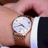 Buy Shop Tissot T Classic Tradition White Dial Rose Gold Steel Strap Watch For Women - T063.610.33.038.00 USA Online