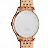 Buy Shop Tissot T Classic Tradition White Dial Rose Gold Steel Strap Watch For Women - T063.610.33.038.00 USA Online