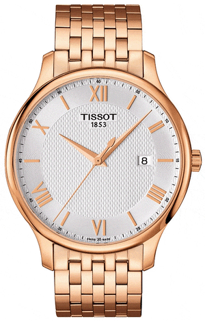Buy Shop Tissot T Classic Tradition White Dial Rose Gold Steel Strap Watch For Women - T063.610.33.038.00 USA Online