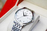 Buy Shop Tissot T Classic Tradition White Dial Silver Steel Strap Watch For Men - T063.610.11.037.00 USA Online