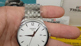 Buy Shop Tissot T Classic Tradition White Dial Silver Steel Strap Watch For Men - T063.610.11.037.00 USA Online