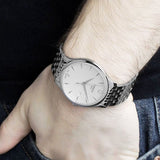 Buy Shop Tissot T Classic Tradition White Dial Silver Steel Strap Watch For Men - T063.610.11.037.00 USA Online