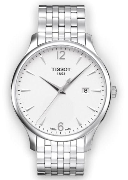 Buy Shop Tissot T Classic Tradition White Dial Silver Steel Strap Watch For Men - T063.610.11.037.00 USA Online