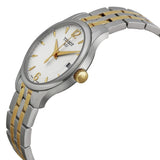 Buy Shop Tissot T Classic Tradition White Dial Two Tone Mesh Bracelet Watch for Women - T063.210.22.037.00 USA Online