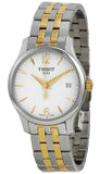 Buy Shop Tissot T Classic Tradition White Dial Two Tone Mesh Bracelet Watch for Women - T063.210.22.037.00 USA Online