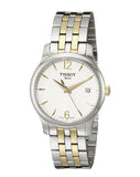 Buy Shop Tissot T Classic Tradition White Dial Two Tone Mesh Bracelet Watch for Women - T063.210.22.037.00 USA Online
