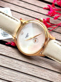 Buy Shop Tissot T Lady Bella Ora Mother of Pearl Dial Cream Leather Strap Watch for Women - T103.310.36.111.00 USA Online
