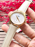 Buy Shop Tissot T Lady Bella Ora Mother of Pearl Dial Cream Leather Strap Watch for Women - T103.310.36.111.00 USA Online