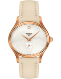 Buy Shop Tissot T Lady Bella Ora Mother of Pearl Dial Cream Leather Strap Watch for Women - T103.310.36.111.00 USA Online