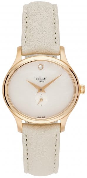 Buy Shop Tissot T Lady Bella Ora Mother of Pearl Dial Cream Leather Strap Watch for Women - T103.310.36.111.00 USA Online