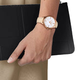 Buy Shop Tissot T Lady Bella Ora Round White Dial Beige Leather Strap Watch For Women - T103.210.36.018.00 USA Online