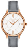 Buy Shop Tissot T Lady Bella Ora Round White Dial Beige Leather Strap Watch For Women - T103.210.36.018.00 USA Online