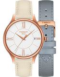 Buy Shop Tissot T Lady Bella Ora Round White Dial Beige Leather Strap Watch For Women - T103.210.36.018.00 USA Online