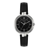 Buy Shop Tissot T Lady Flamingo Black Dial Black Leather Strap Watch For Women - T094.210.16.051.00 USA Online