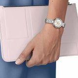 Buy Shop Tissot T-Lady Flamingo Diamonds Mother of Pearl Dial SIlver Steel Strap Watch for Women - T094.210.11.116.02 USA Online