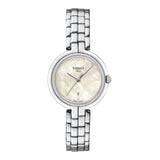 Buy Shop Tissot T-Lady Flamingo Diamonds Mother of Pearl Dial SIlver Steel Strap Watch for Women - T094.210.11.116.02 USA Online