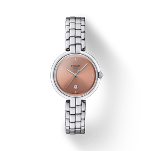 Buy Shop Tissot T-Lady Flamingo Diamonds Pink Dial Silver Steel Strap Watch for Women - T094.210.11.336.00 USA Online