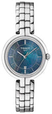 Buy Shop Tissot T Lady Flamingo Mother of Pearl Blue Dial Silver Steel Strap Watch For Women - T094.210.11.121.00 USA Online