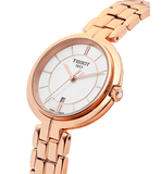 Buy Shop Tissot T Lady Flamingo Mother of Pearl Dial Rose Gold Steel Strap Watch For Women - T094.210.33.111.01 USA Online