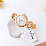 Buy Shop Tissot T Lady Flamingo Mother of Pearl Dial Rose Gold Steel Strap Watch for Women - T094.210.33.116.01 USA Online