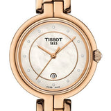 Buy Shop Tissot T Lady Flamingo Mother of Pearl Dial Rose Gold Steel Strap Watch For Women - T094.210.33.116.02 USA Online