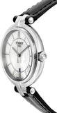 Buy Shop Tissot T Lady Flamingo Mother of Pearl White Dial Black Leather Strap Watch for Women - T094.210.16.111.00 USA Online