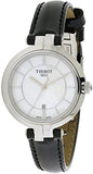Buy Shop Tissot T Lady Flamingo Mother of Pearl White Dial Black Leather Strap Watch for Women - T094.210.16.111.00 USA Online