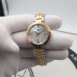 Buy Shop Tissot T Lady Flamingo Mother of Pearl White Dial Two Tone Steel Strap Watch For Women - T094.210.22.111.00 USA Online