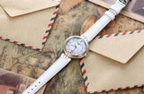 Buy Shop Tissot T Lady Flamingo Mother of Pearl White Dial White Leather Strap Watch For Women - T094.210.26.111.01 USA Online