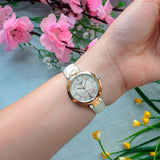 Buy Shop Tissot T Lady Flamingo Mother of Pearl White Dial White Leather Strap Watch For Women - T094.210.26.111.01 USA Online