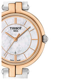 Buy Shop Tissot T Lady Flamingo Mother of Pearl White Dial White Leather Strap Watch For Women - T094.210.26.111.01 USA Online