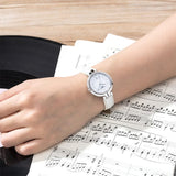 Buy Shop Tissot T Lady Flamingo White Dial White Leather Strap Watch For Women - T094.210.16.011.00 USA Online