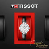 Buy Shop Tissot T Lady Flamingo White Dial White Leather Strap Watch For Women - T094.210.16.011.00 USA Online