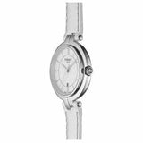 Buy Shop Tissot T Lady Flamingo White Dial White Leather Strap Watch For Women - T094.210.16.011.00 USA Online