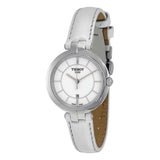 Buy Shop Tissot T Lady Flamingo White Dial White Leather Strap Watch For Women - T094.210.16.011.00 USA Online