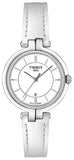 Buy Shop Tissot T Lady Flamingo White Dial White Leather Strap Watch For Women - T094.210.16.011.00 USA Online