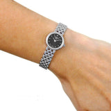 Buy Shop Tissot T Lady Lovely Black Dial Silver Steel Strap Watch For Women - T058.009.11.051.00 USA Online