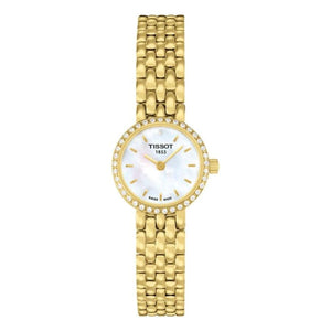 Buy Shop Tissot T-Lady Lovely Mother of Pearl Dial Gold Steel Strap Watch For Women - T058.009.63.116.00 USA Online